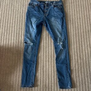 Stylish Old Navy High Rise Blue Women's Jeans About A Size Six